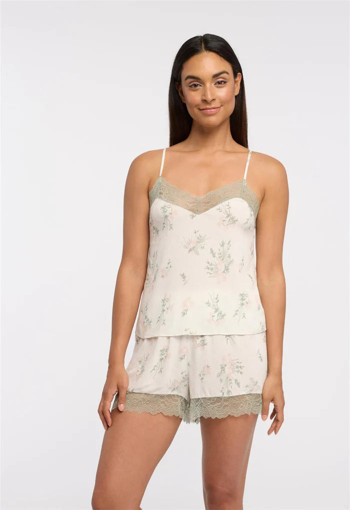 Andorra Cami & Tap Pant Set - Wildflower