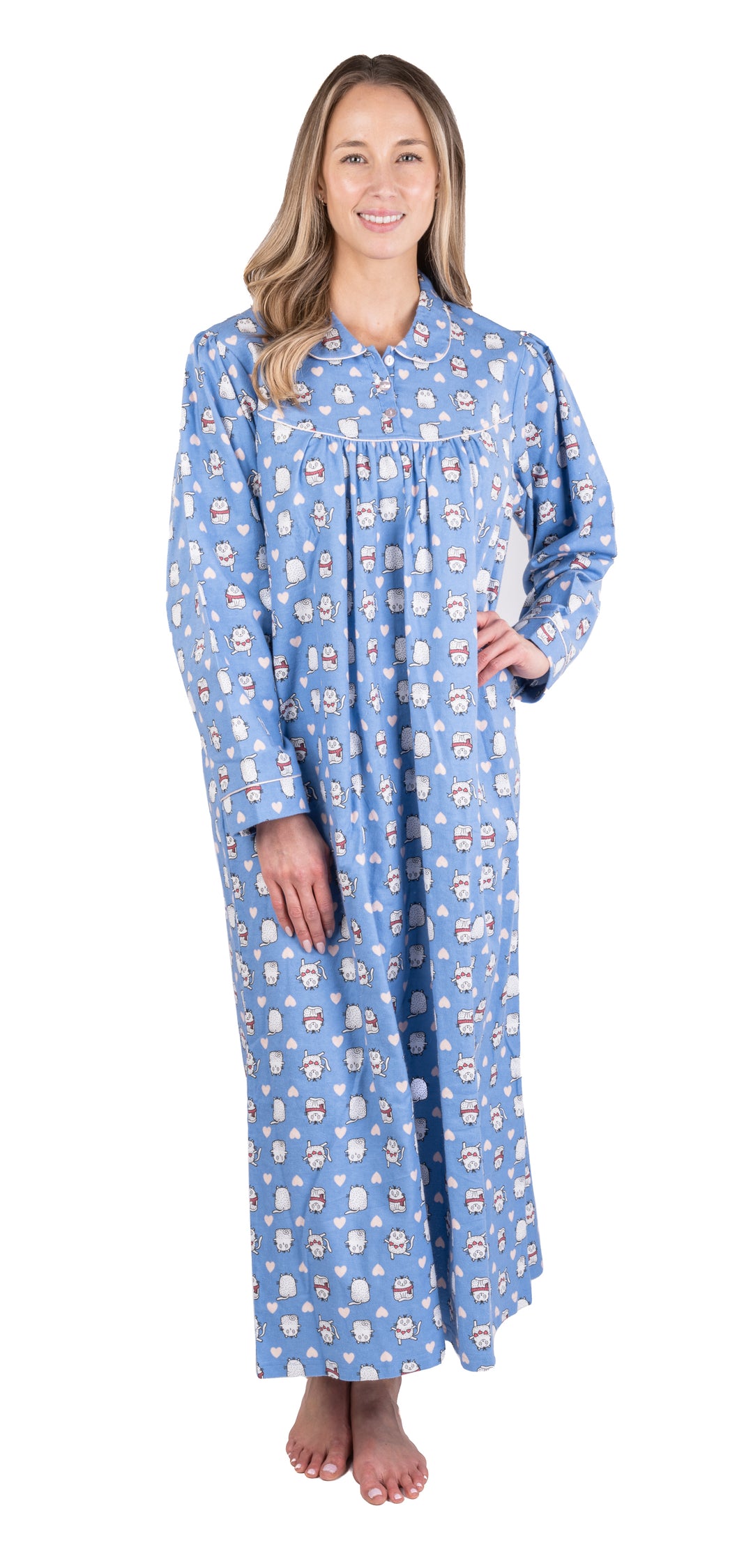 Flannel Cats Nightgown