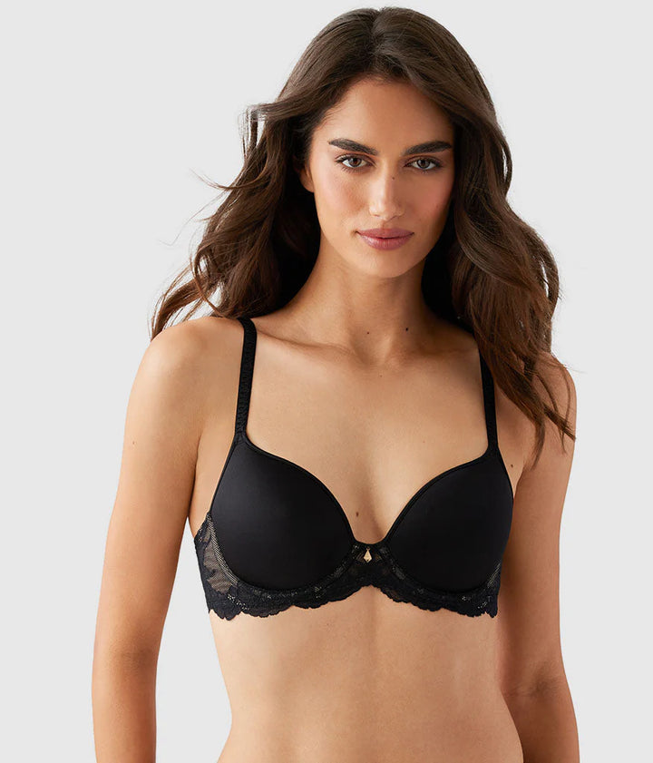 Vivid Attraction T-Shirt Bra - Black