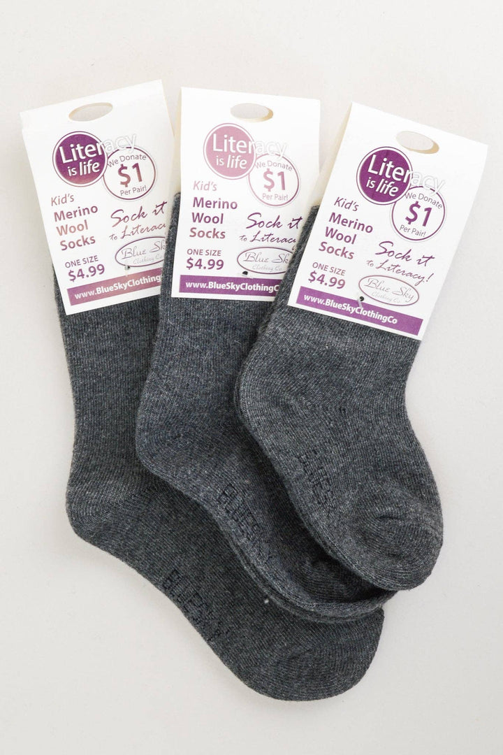 Blue Sky Clothing Co LLC - Little Ones' Merino Wool Socks for Literacy