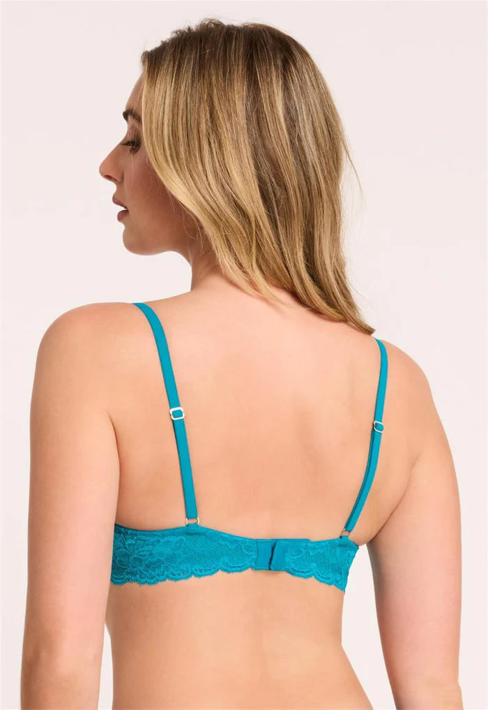 Montelle Flirt Demi Lace Bra - Turquoise