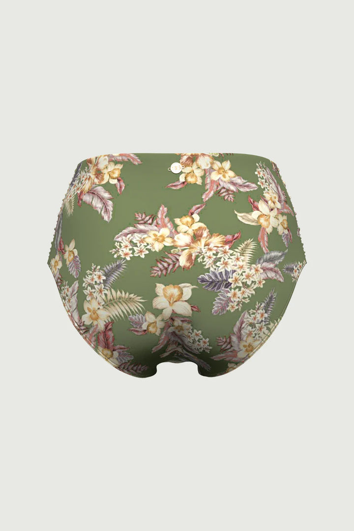 Desert Tropics Olive High Waist Swim Bottom - Size 8