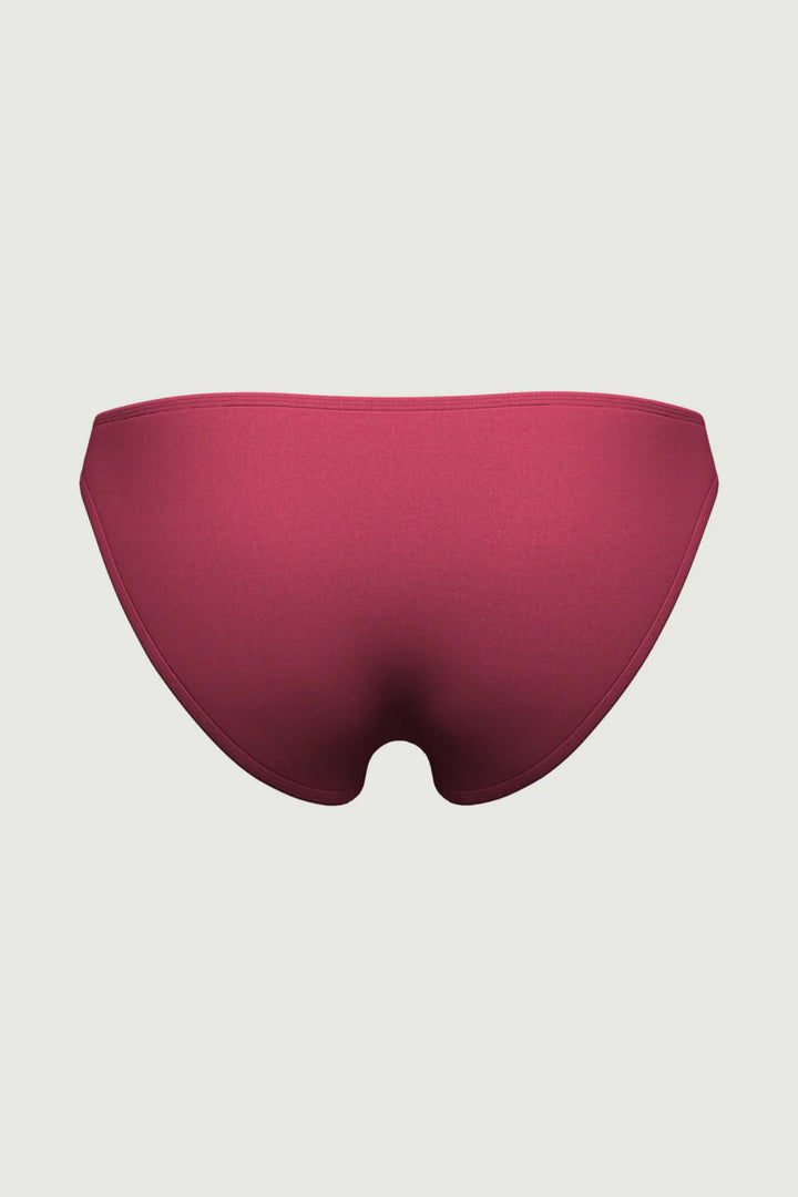 Core Solid Sangria Classic Bikini Bottom - Size 8