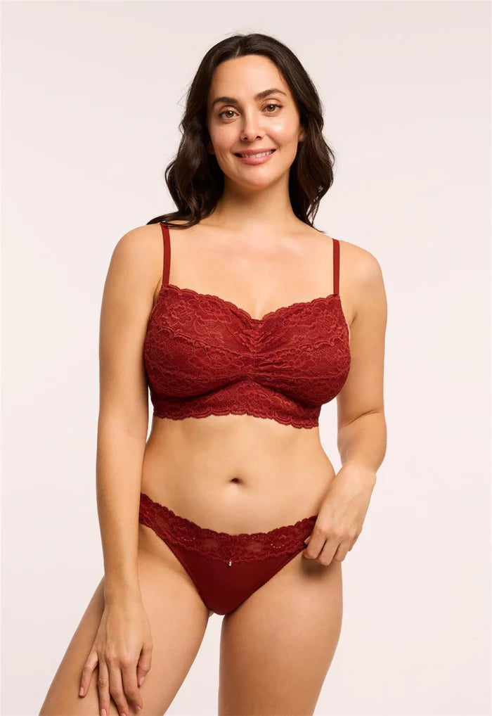 Montelle Cup Sized Wire-Free Bralette - Chilli