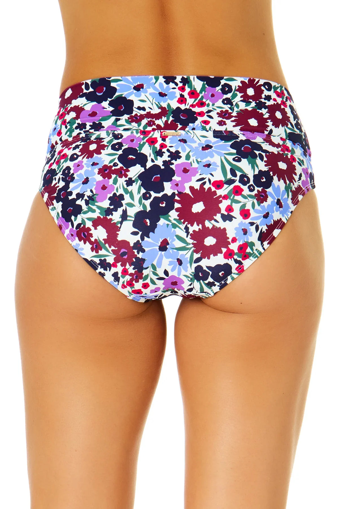 Meadow Bouquet Easy Soft Band Mid-Rise Swim Bottom