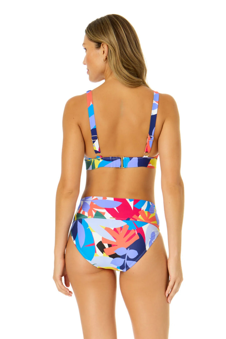 Tropic Stamp Asymmetrical Ring Bikini Top
