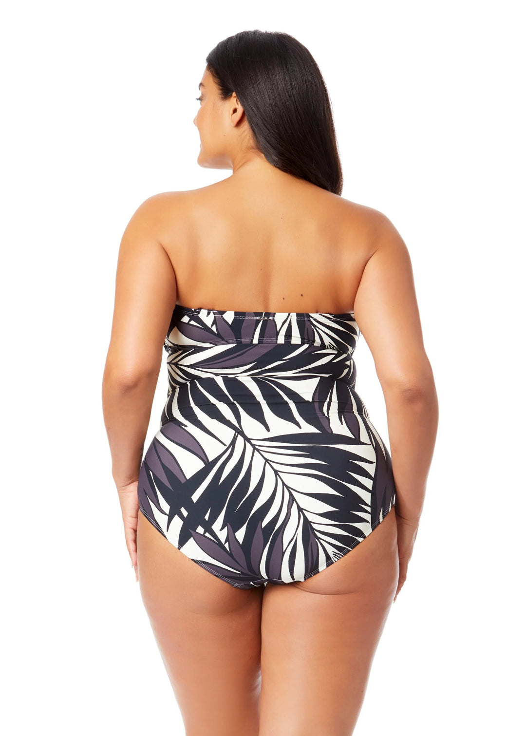 Palm Chic Drape Front Underwire Tankini Top