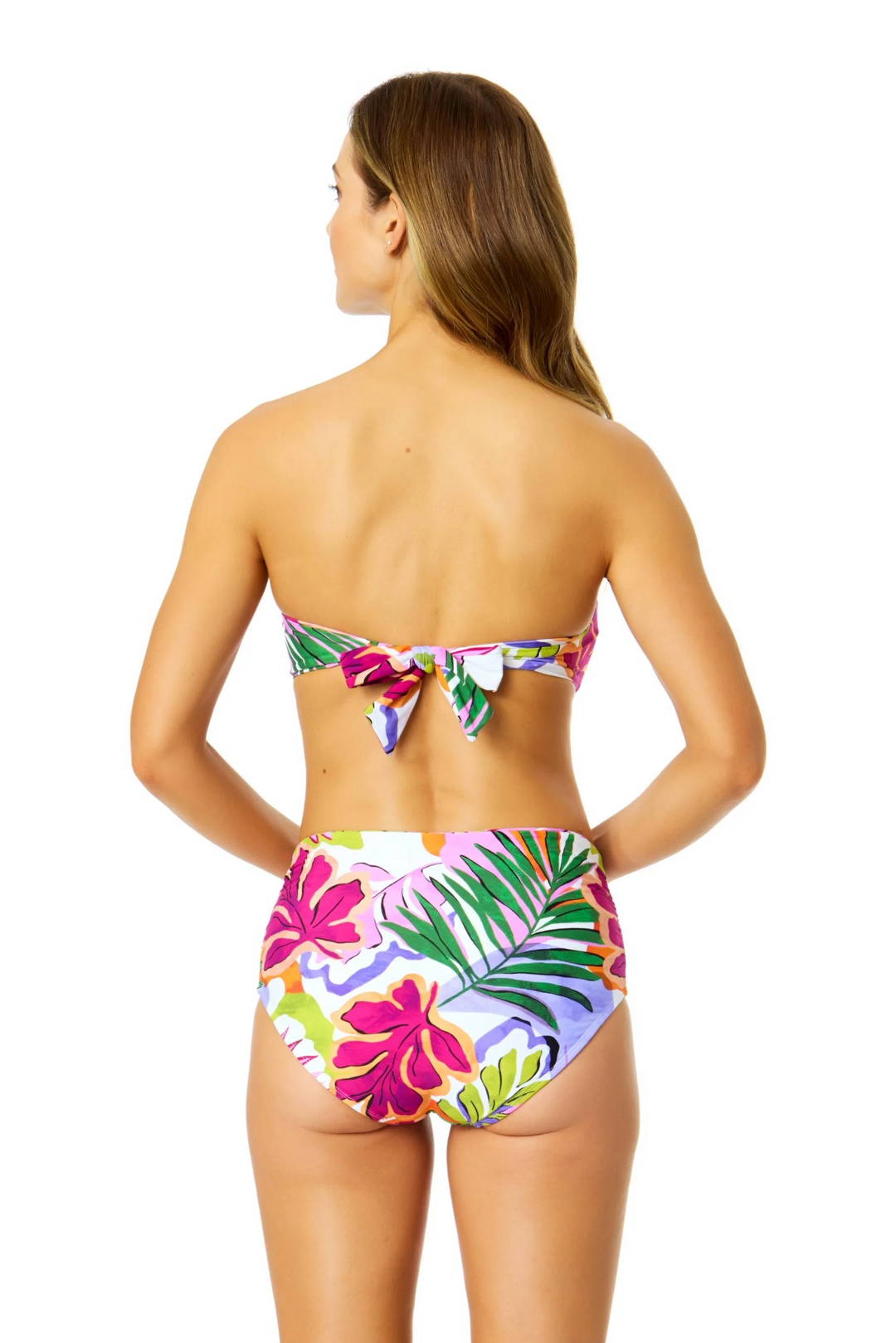 Mod Tropical Twist Bandeau Bikini Swim Top
