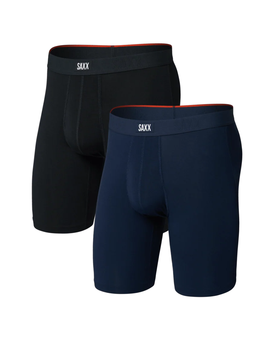 Saxx Vibe Xtra Soft Comfort Long Leg Boxer Brief (2 Pack)