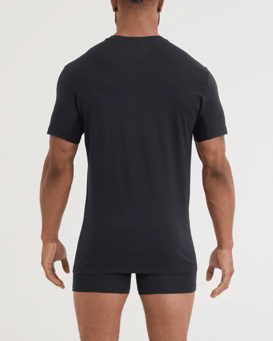 Saxx DropTemp® Dry Cotton (2 Pack). Cooling Crew Neck Undershirt