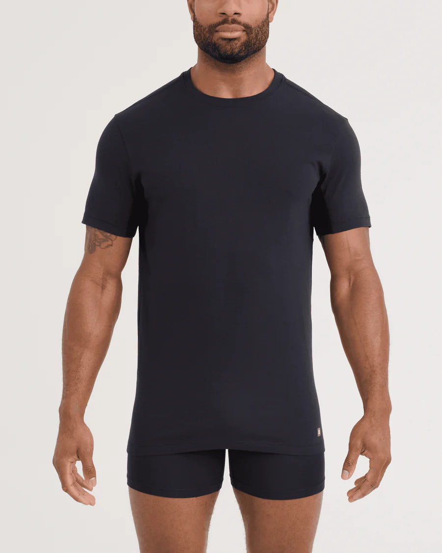 Saxx DropTemp® Dry Cotton (2 Pack). Cooling Crew Neck Undershirt