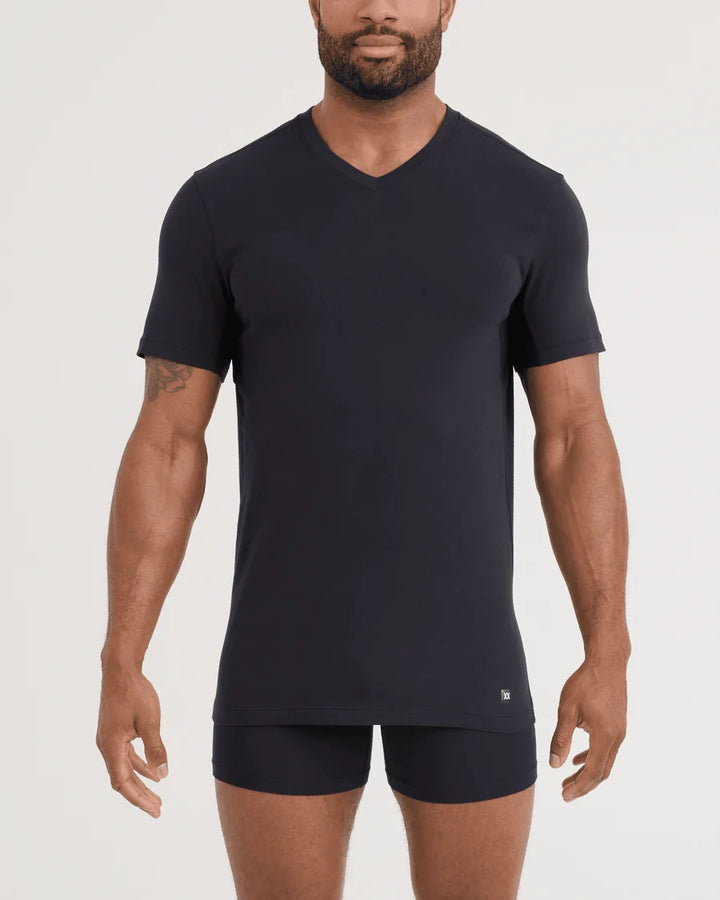 Saxx DropTemp® Dry Cotton (2 Pack). Cooling V-Neck Undershirt