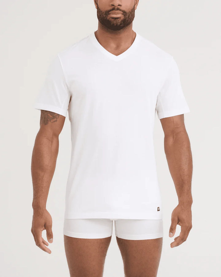 Saxx DropTemp® Dry Cotton (2 Pack). Cooling V-Neck Undershirt
