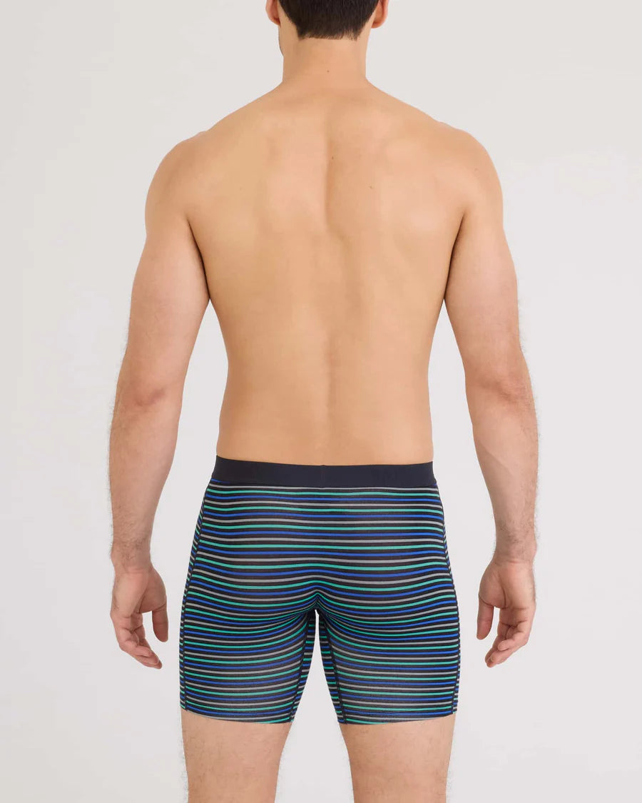 Saxx Vibe Xtra Soft Comfort Long Boxer Brief  - Gents Stripe