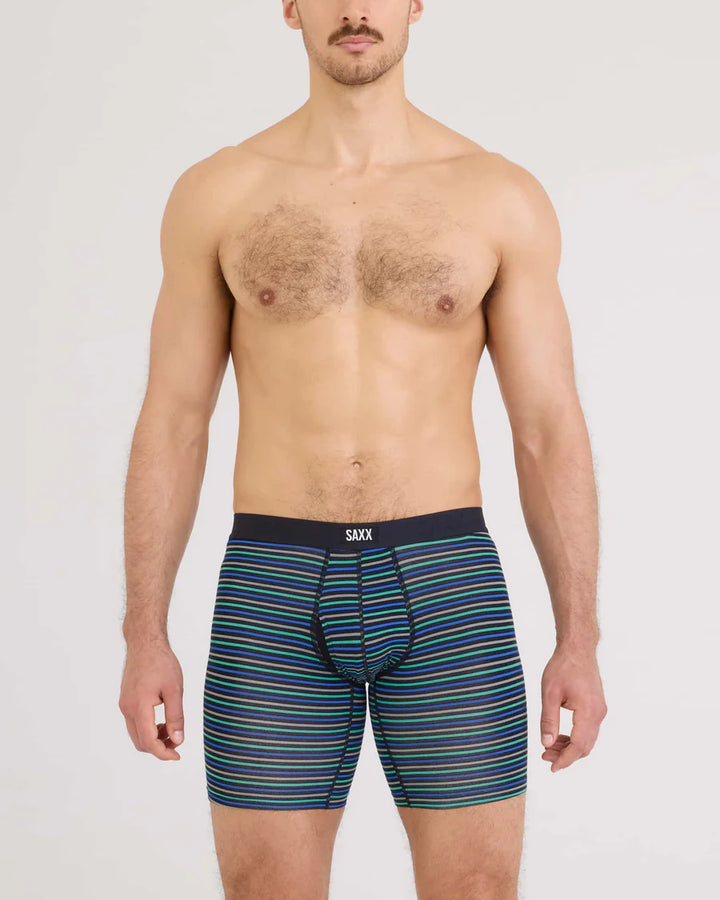Saxx Vibe Xtra Soft Comfort Long Boxer Brief  - Gents Stripe