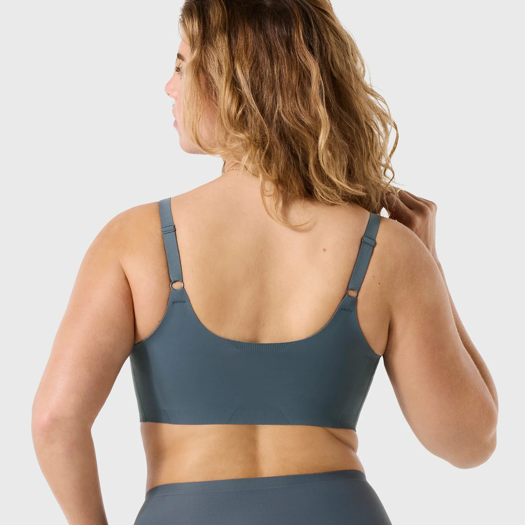 Evelyn & Bobbie Structured Scoop Bra - Slate Grey