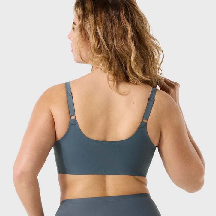 Evelyn & Bobbie Structured Scoop Bra - Slate Grey