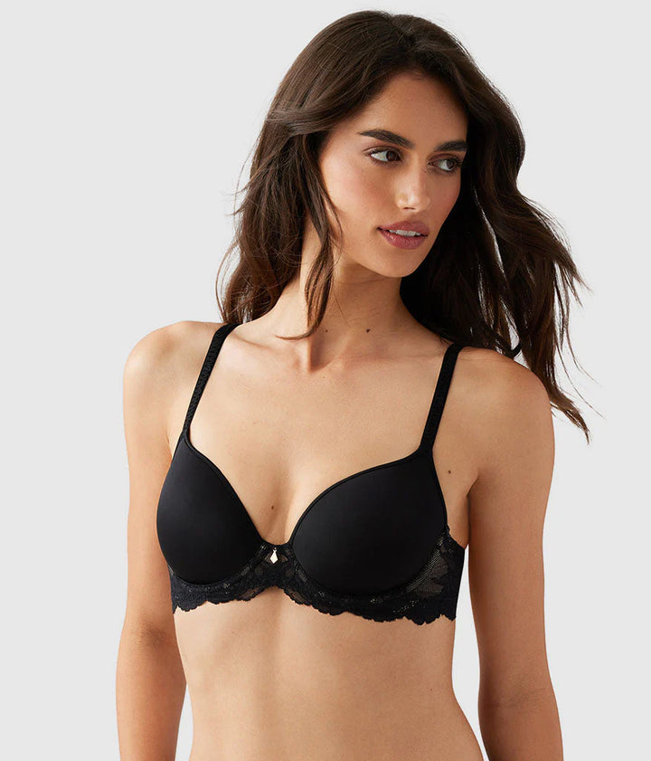 Vivid Attraction T-Shirt Bra - Black