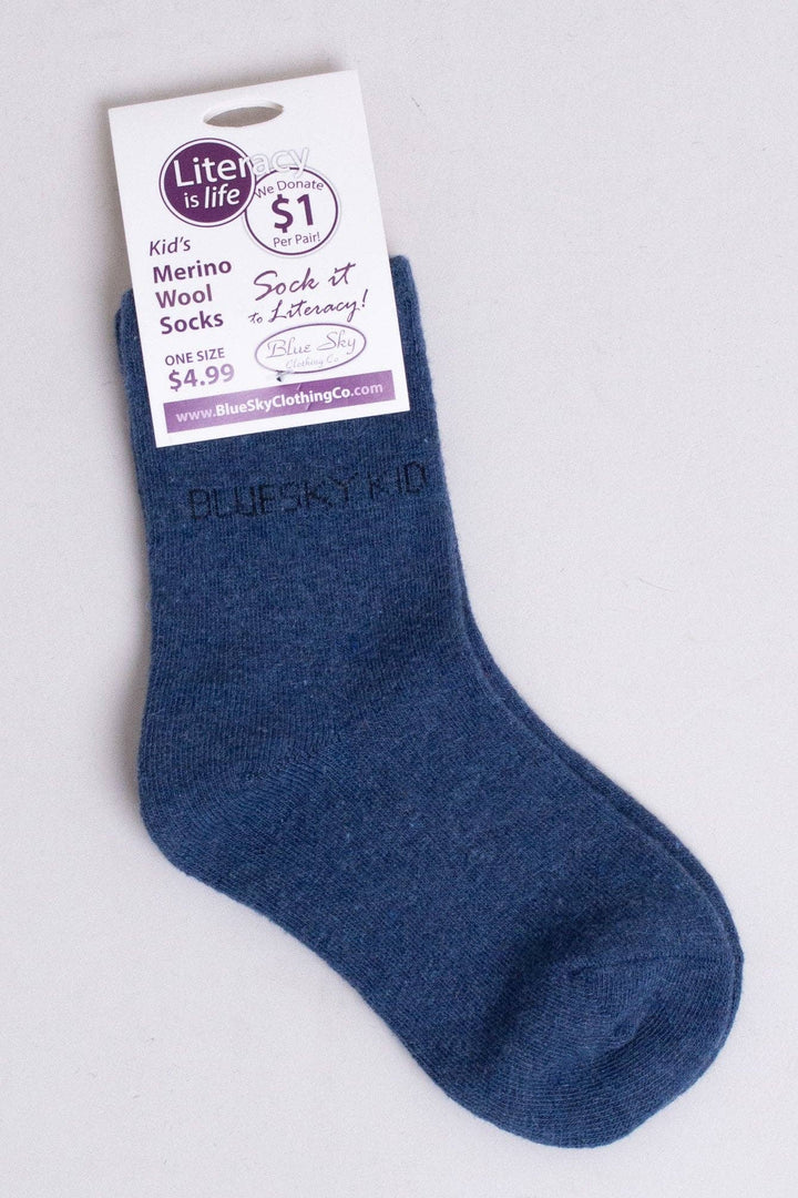 Blue Sky Clothing Co LLC - Little Ones' Merino Wool Socks for Literacy