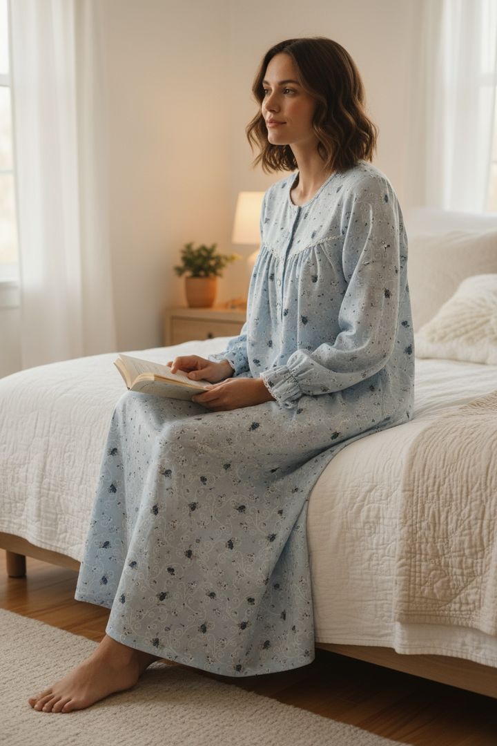 Kayanna Brushed Back Satin Floral Gown