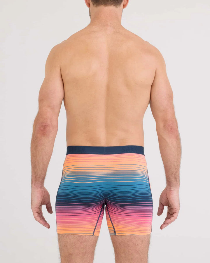 Saxx Vibe Xtra Soft Boxer Brief - Stripe Sunset