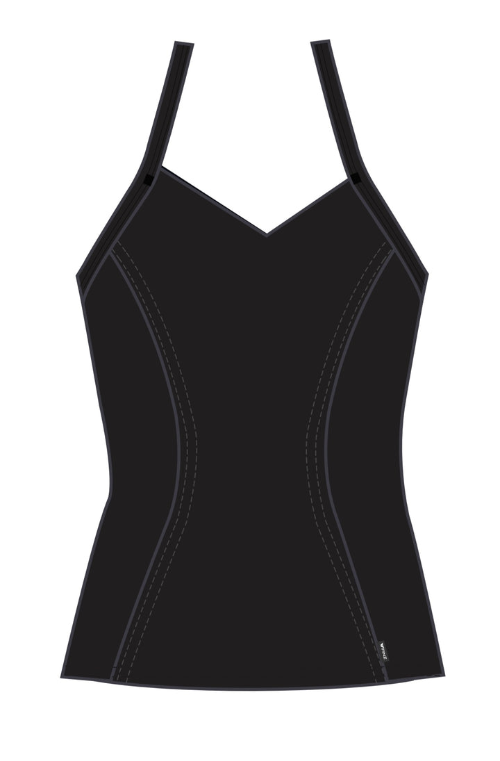 Finz Ladies Aqua Fit Panel Tankini Top