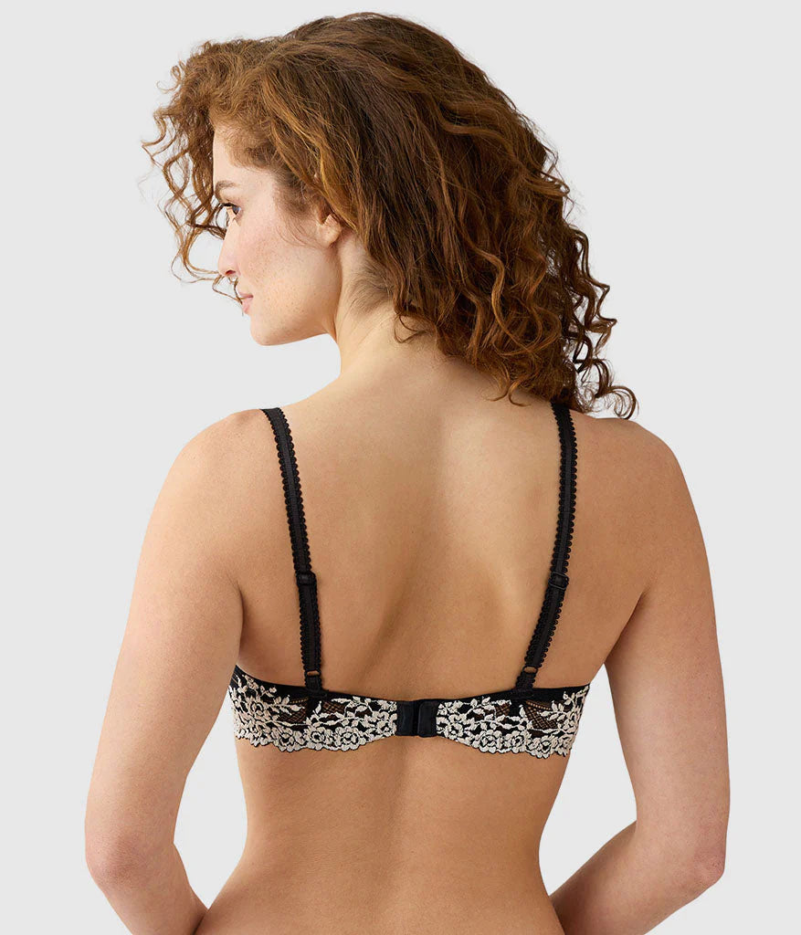 Embrace Lace Underwire T-Shirt Bra - Black