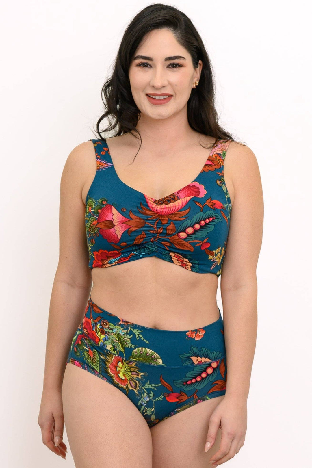Clipper Teal Fantasy Bamboo Bra - Sheer Essentials Lingerie & Swimwear