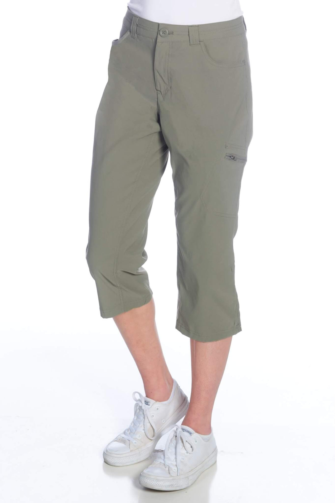 Ladies Stretch Capri with Pockets