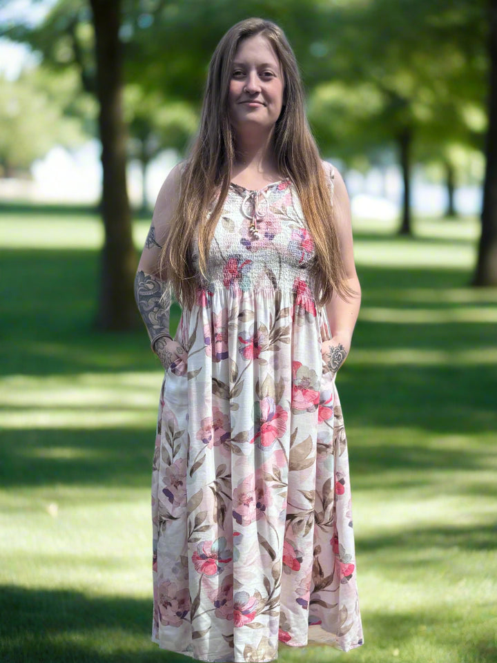 Papa Smock Maxi Dress