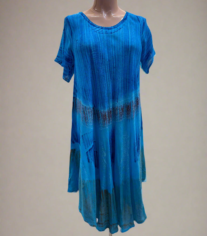 Summer Short Sleeve Umbrella Dress / Cover Up