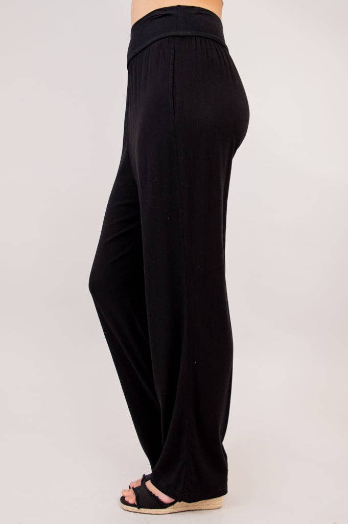 Landon Bamboo & Linen Pant - Black