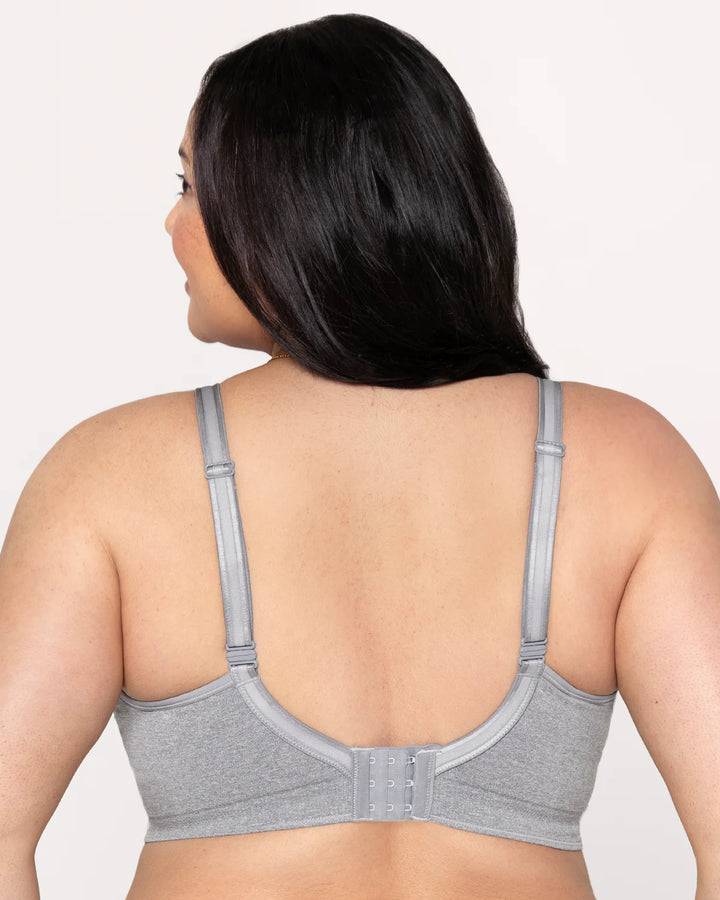 Smooth Seamless Comfort Wireless Bra - Grey Heather