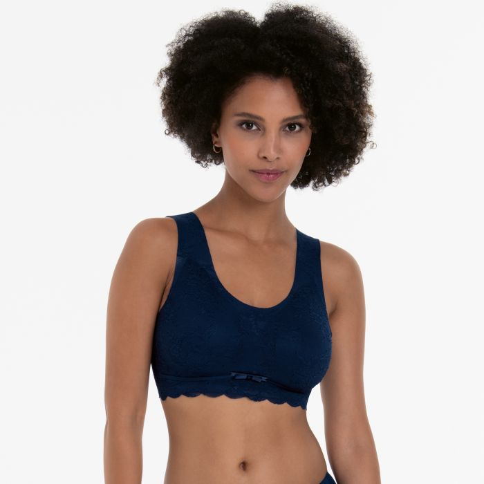 Anita Essentials Lace Bralette with Cups - Maritime Blue