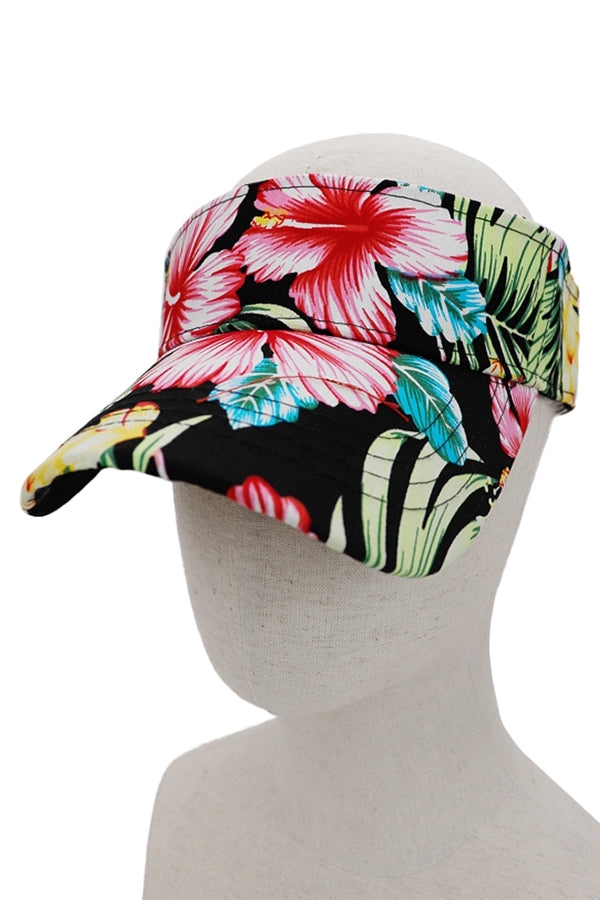 Hibiscus Flower Cotton Sun Visor