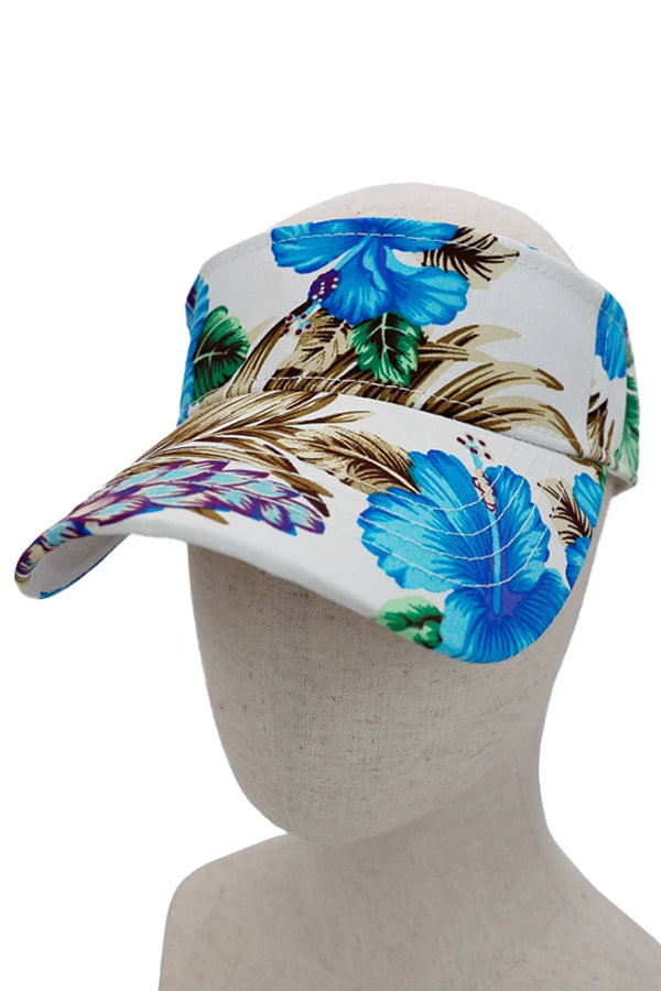 Hibiscus Flower Cotton Sun Visor