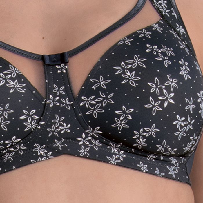 Clara Art Comfort Wire Free Bra - Anthracite