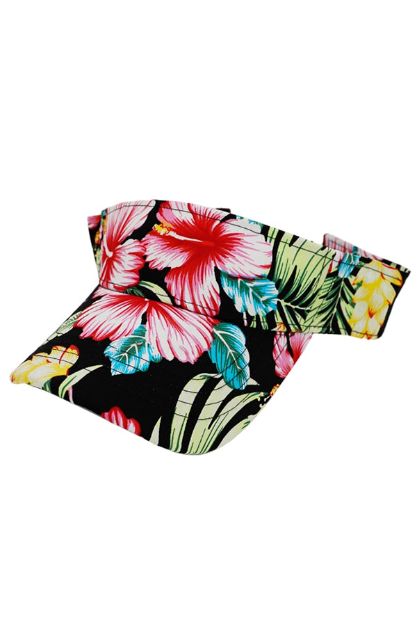 Hibiscus Flower Cotton Sun Visor