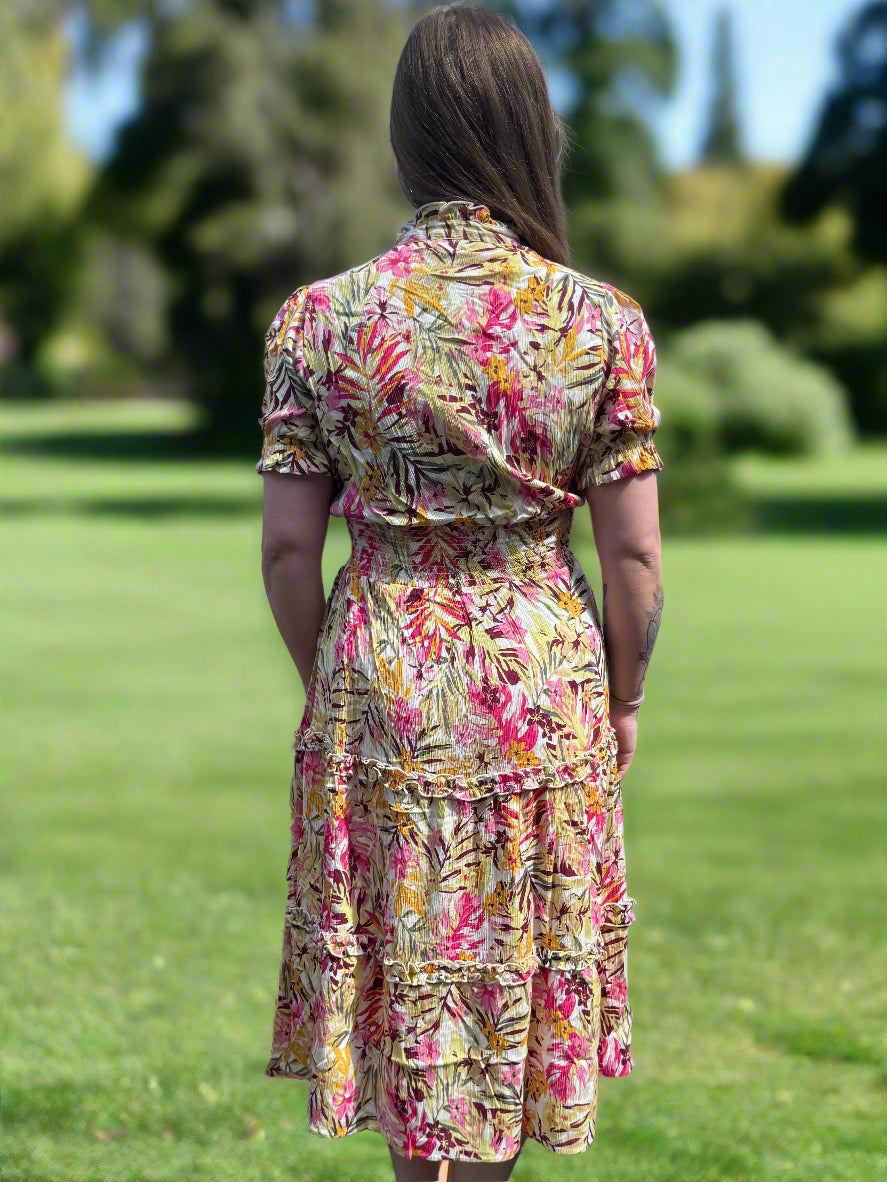 Papa Floral Tiered Maxi Dress