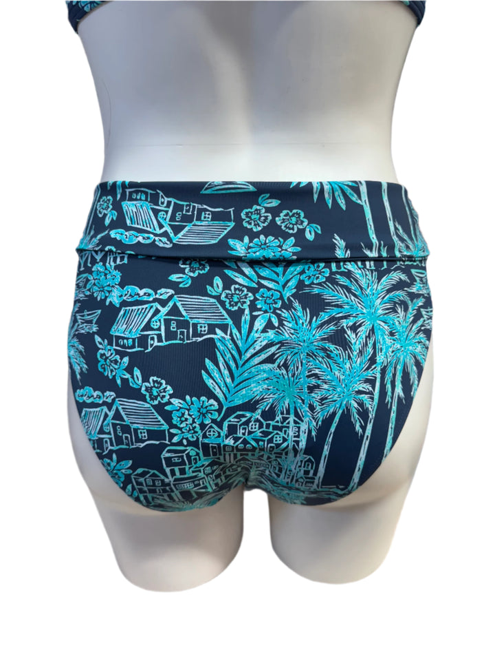 Sunseeker Tropics Convertible Ruched Bikini Bottom - Size 8