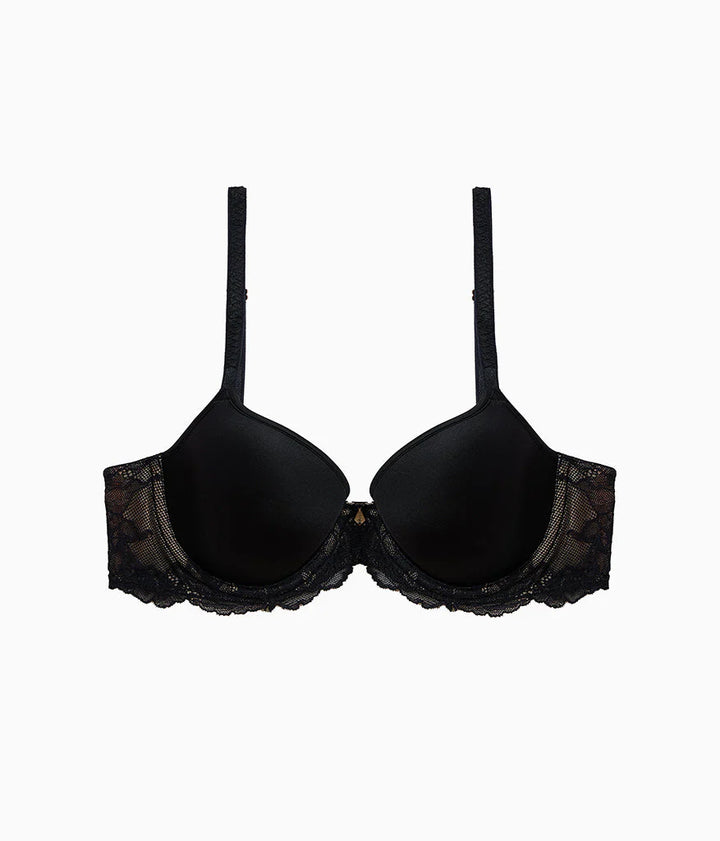 Vivid Attraction T-Shirt Bra - Black