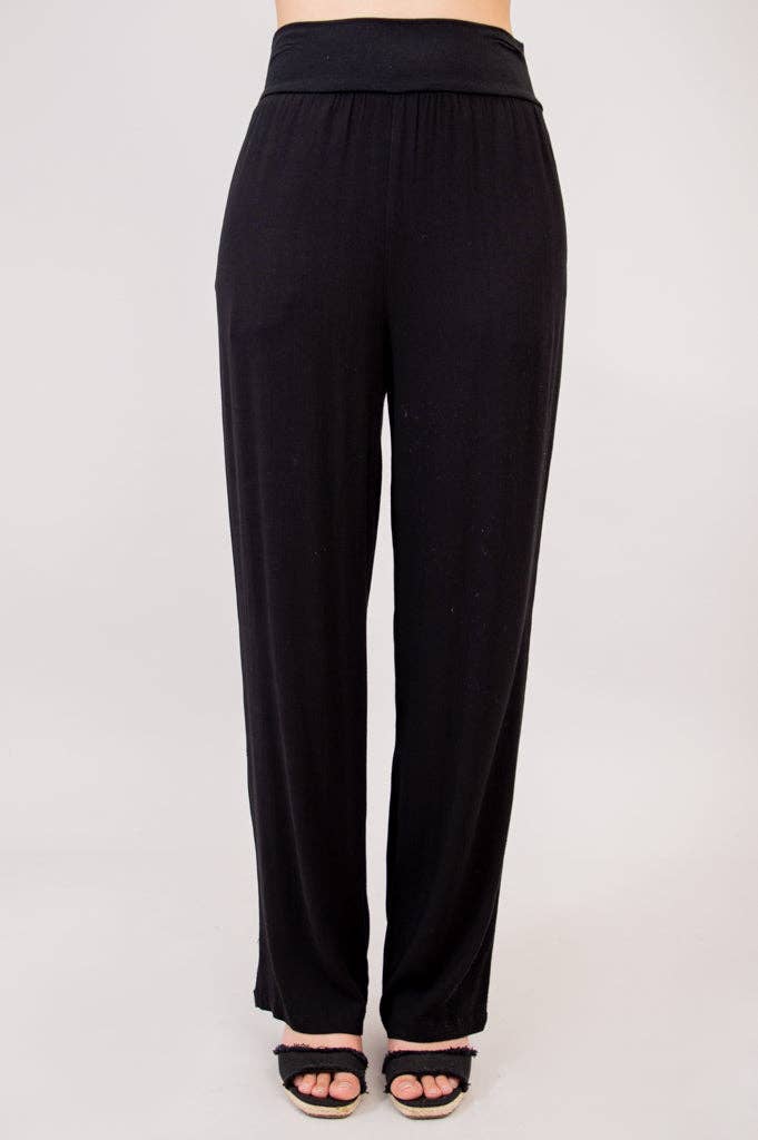 Landon Bamboo & Linen Pant - Black