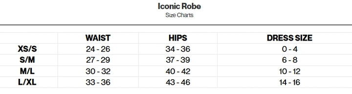 Fleur't Iconic Robe - Black - Sheer Essentials Lingerie & Swimwear