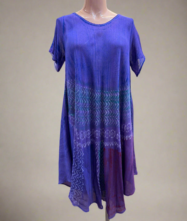 Summer Short Sleeve Umbrella Dress / Cover Up