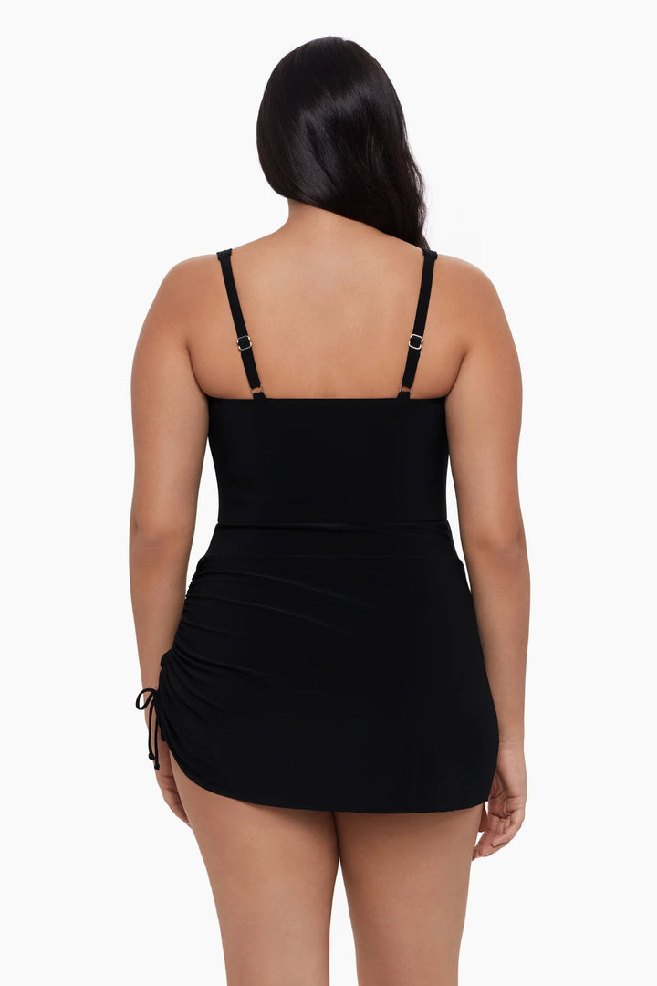 Trimshaper Julie Swim Dress - Black - Sheer Essentials Lingerie & Swimwear