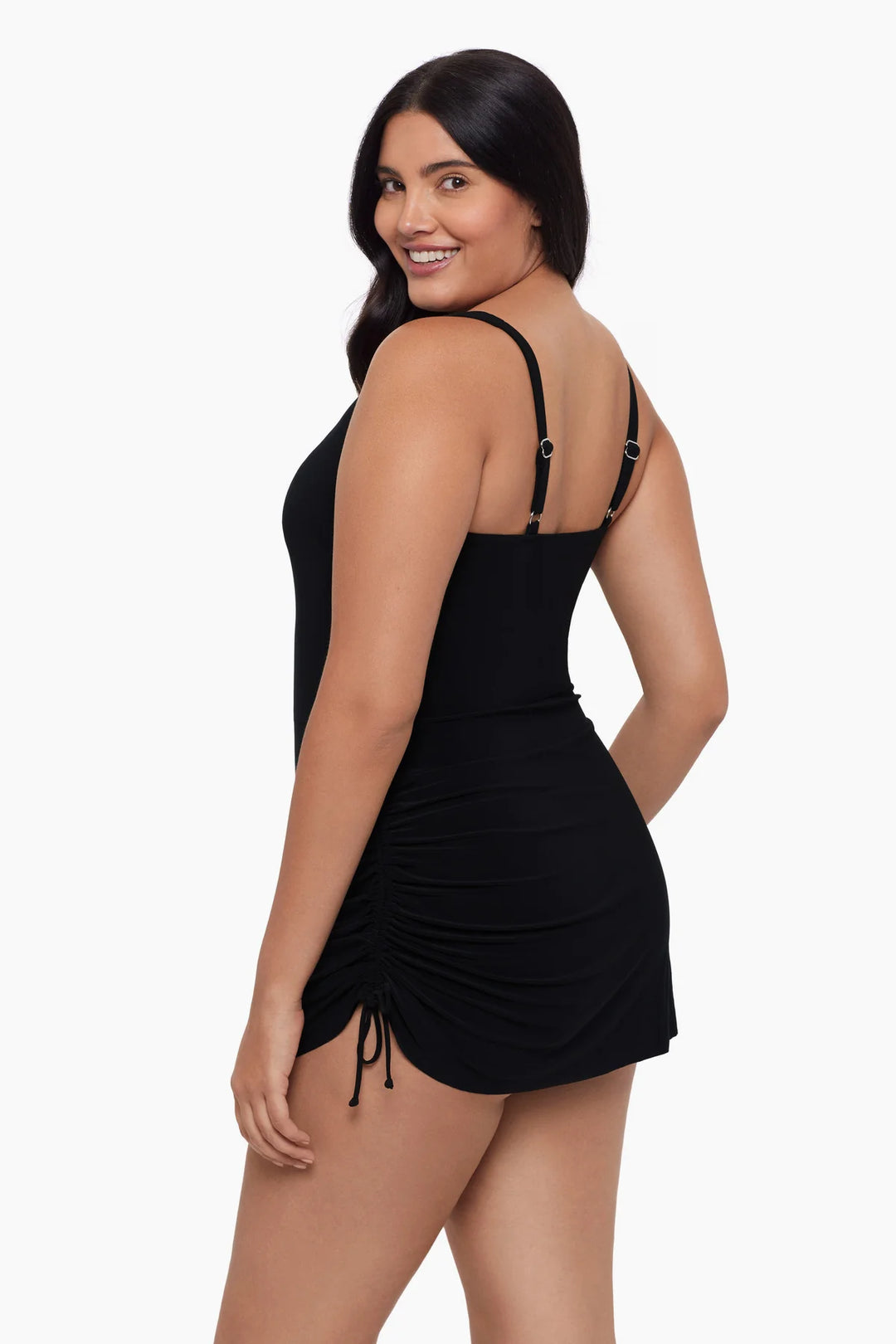 Trimshaper Julie Swim Dress - Black - Sheer Essentials Lingerie & Swimwear