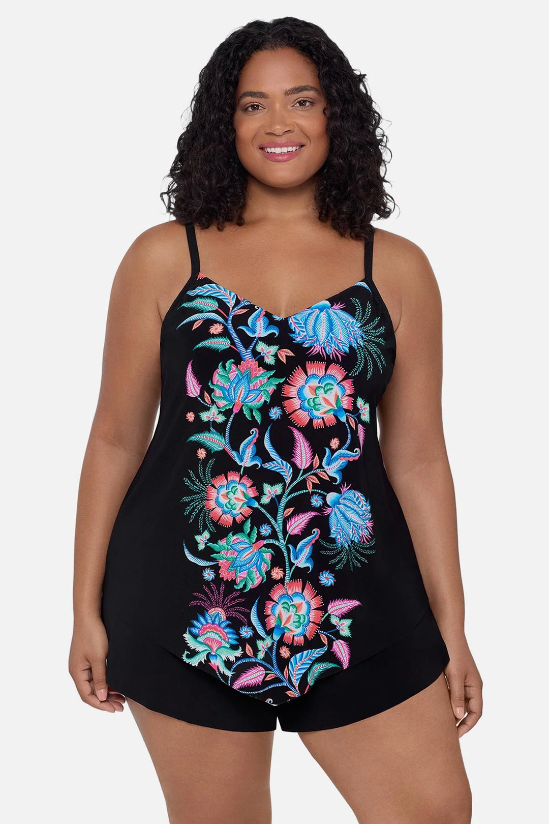 Hank Tankini Top - Whimsical Vines - Sheer Essentials Lingerie & Swimwear