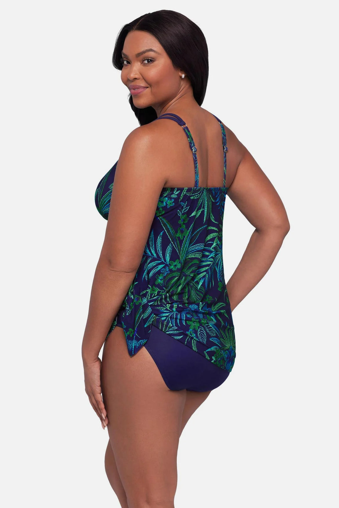 Tracey Swim Dress - Tropical Tessellation