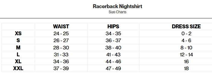 Fleur't Racerback Nightshirt - Sheer Essentials Lingerie & Swimwear