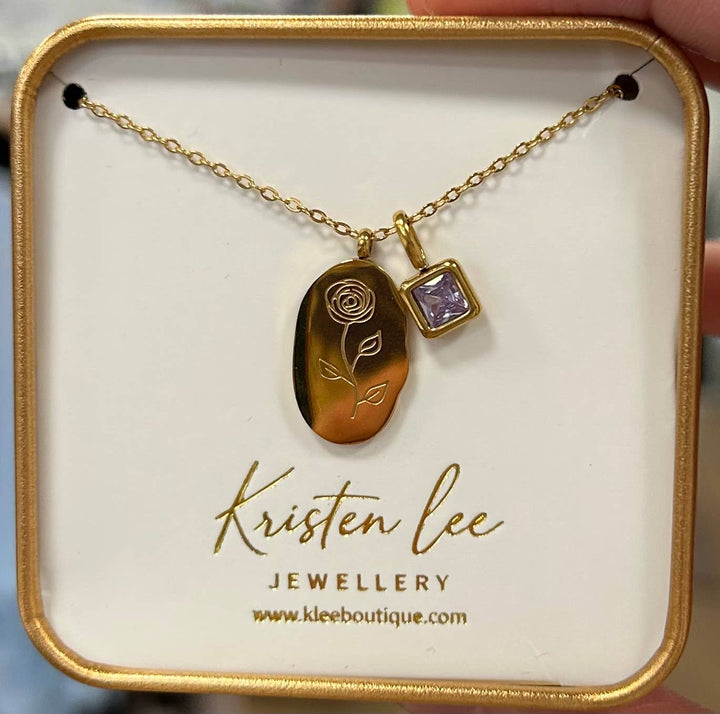 Gold Birth Month Necklaces